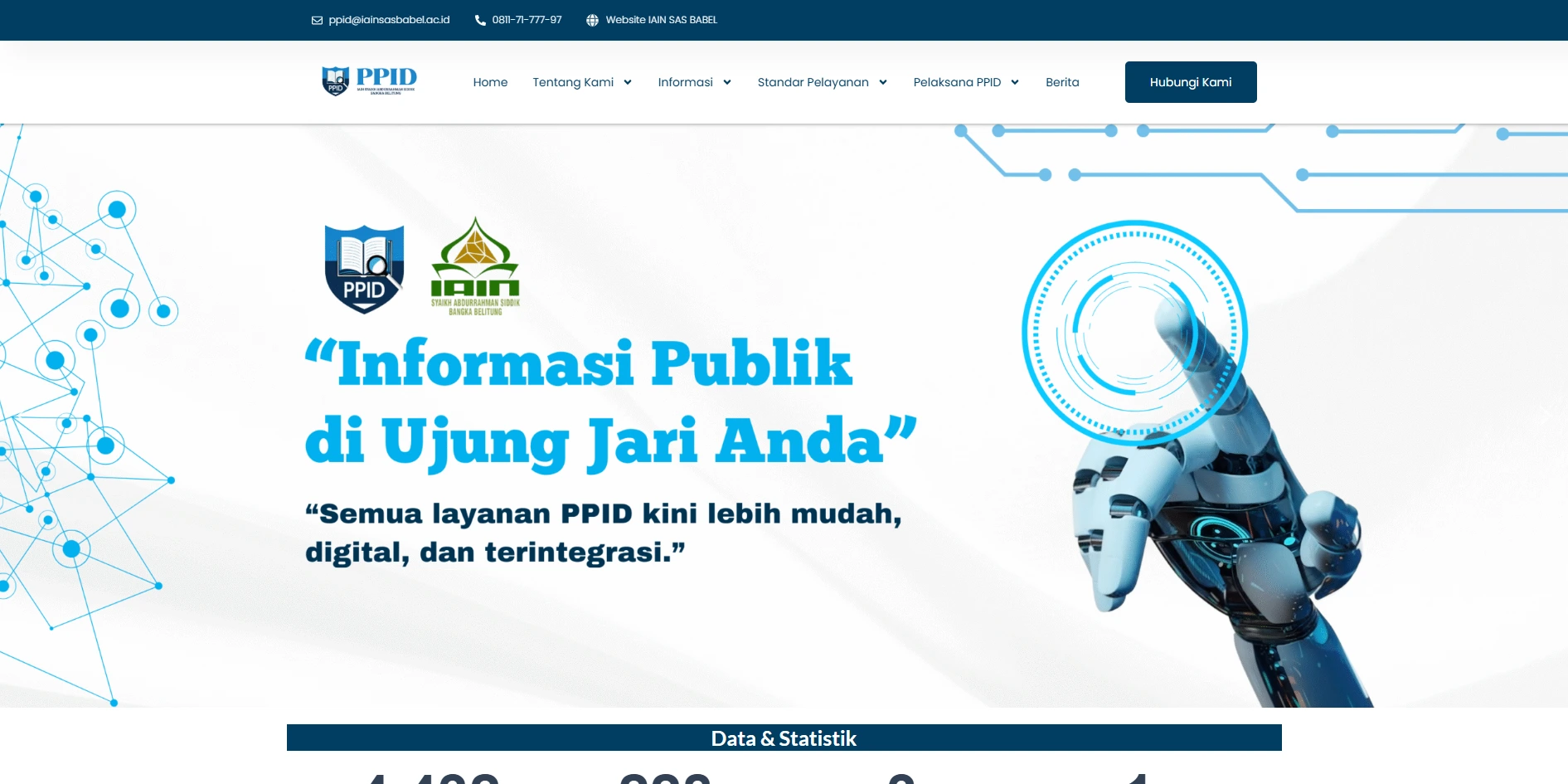 Screenshot PPID IAIN SAS BABEL